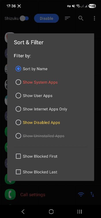 Скриншот 3 — FireWall Blocks