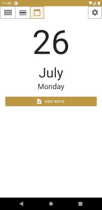 Скриншот 1 — Note Calendar