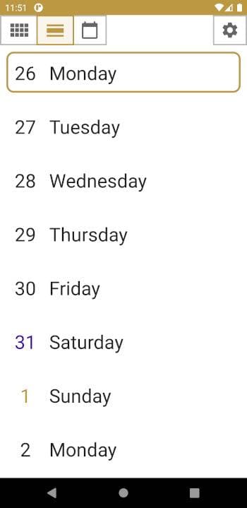 Скриншот 5 — Note Calendar