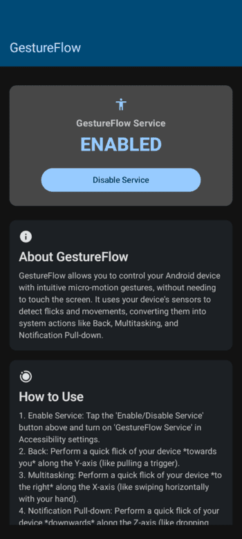 Скриншот 1 — GestureFlow