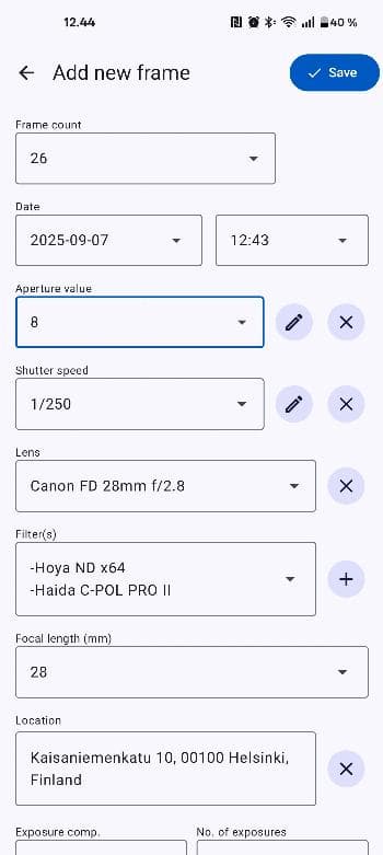 Скриншот 4 — Exif Notes