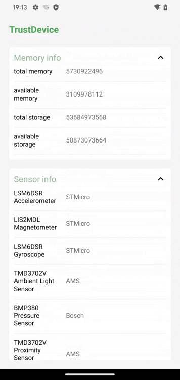 Скриншот 3 — TrustDevice Fingerprint