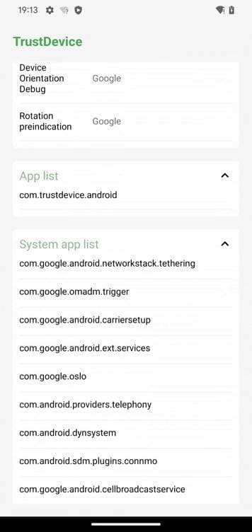 Скриншот 4 — TrustDevice Fingerprint