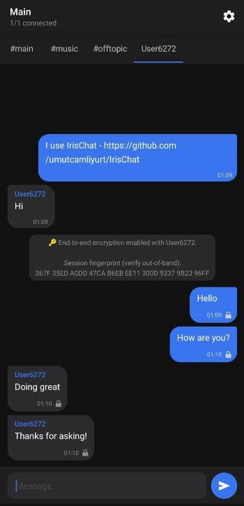 Скриншот 2 — IrisChat