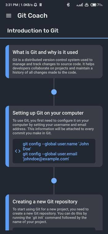 Скриншот 7 — Git+ Coach