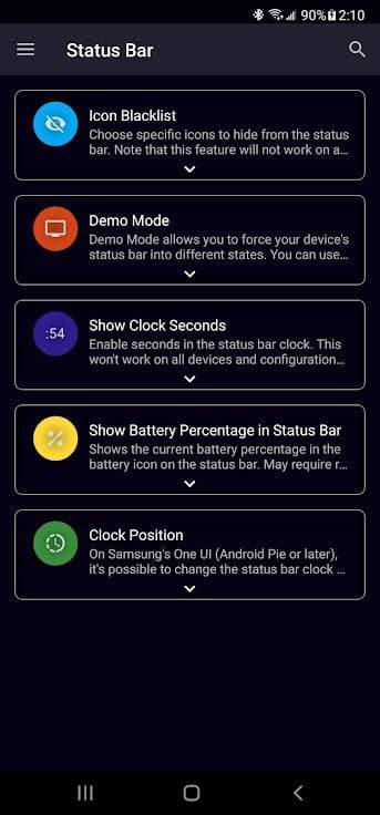 Скриншот 3 — SystemUI Tuner