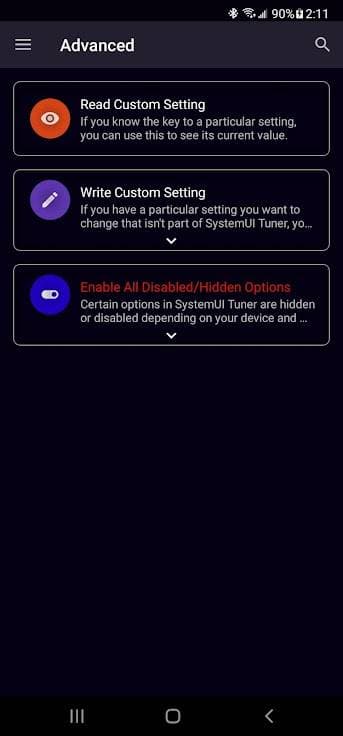 Скриншот 7 — SystemUI Tuner