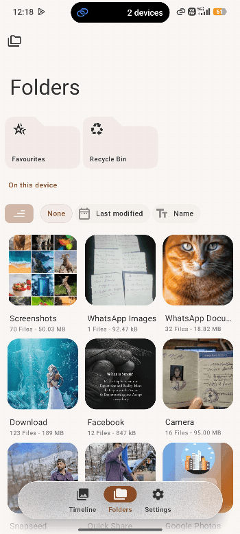 Скриншот 2 — Gallery Go - Photos & Videos