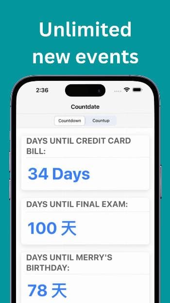 Скриншот 5 — Countdate
