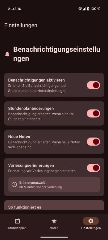 Скриншот 5 — DHBW Horb Student App