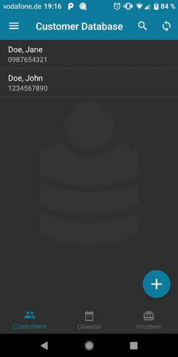 Скриншот 4 — Customer Database