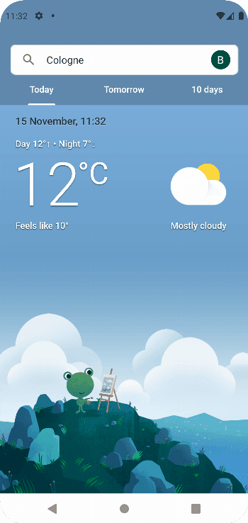 Скриншот 1 — WeatherShortcut