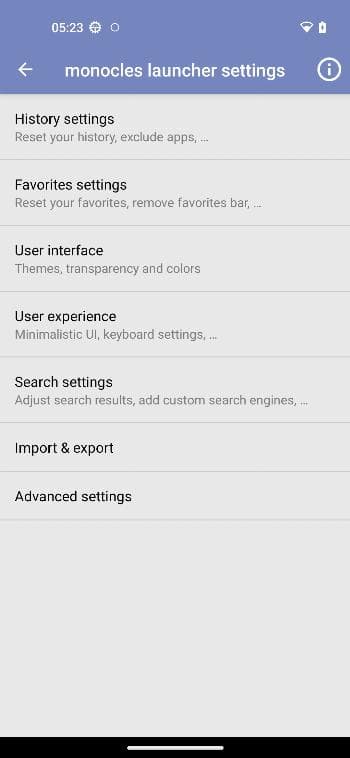 Скриншот 4 — monocles launcher