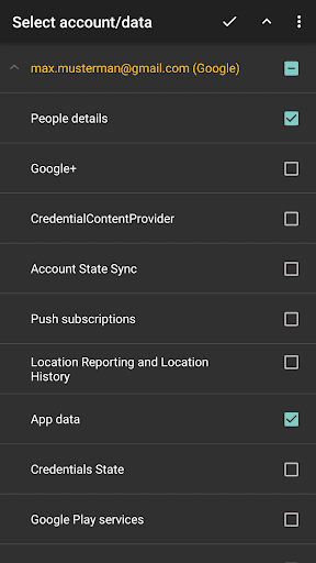 Скриншот 2 — Sync Settings