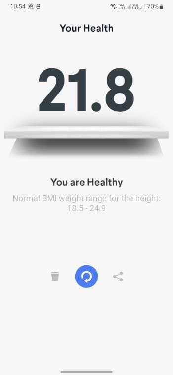 Скриншот 2 — BMI Calculator