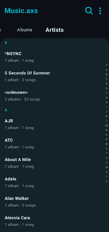 Скриншот 5 — Music.axs