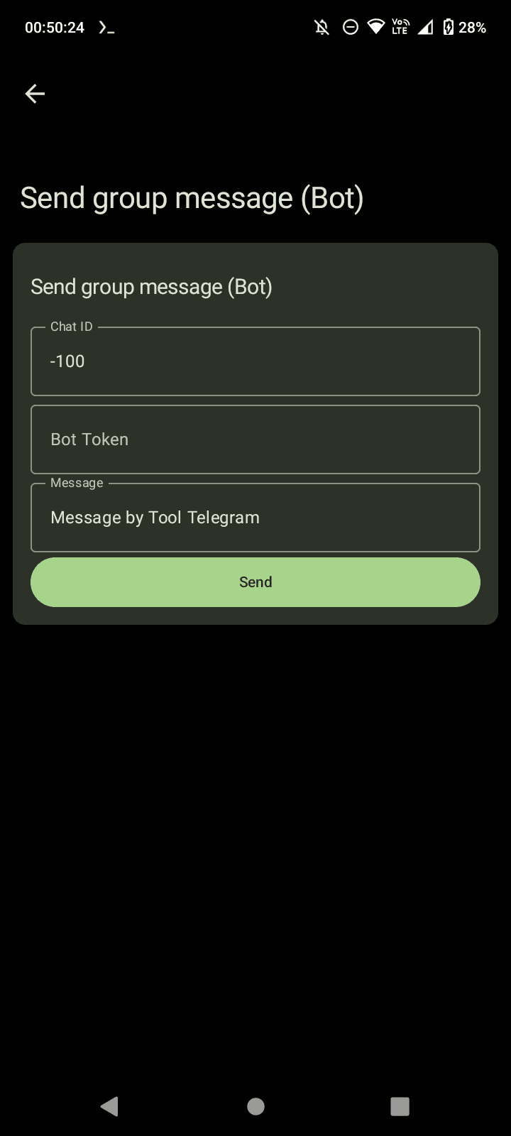 Скриншот 2 — Tool Telegram