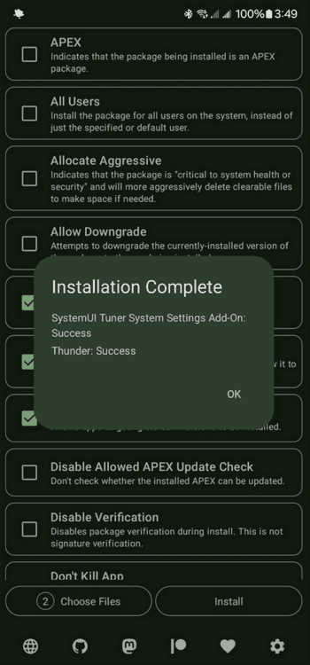Скриншот 4 — Install with Options