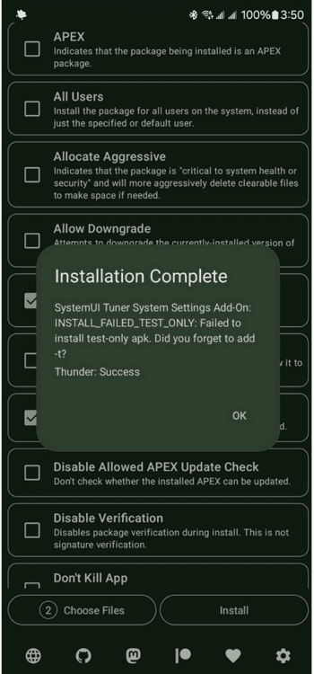 Скриншот 5 — Install with Options