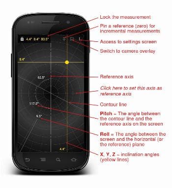 Скриншот 1 — Clinometer