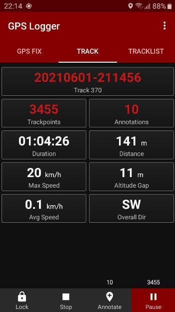 Скриншот 3 — GPS Logger