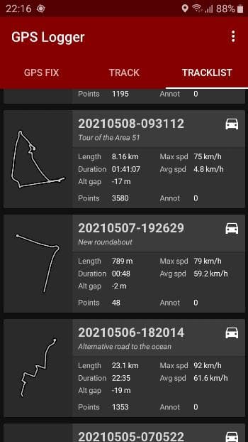 Скриншот 5 — GPS Logger