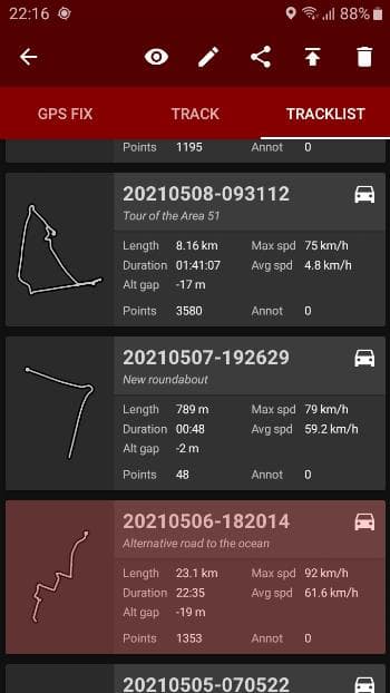 Скриншот 6 — GPS Logger