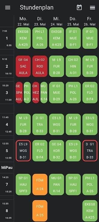 Скриншот 2 — EigenPlan für Untis