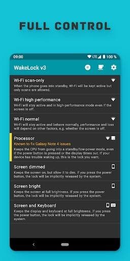 Скриншот 2 — Wakelock Revamp - PowerManager