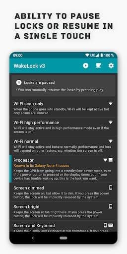 Скриншот 3 — Wakelock Revamp - PowerManager