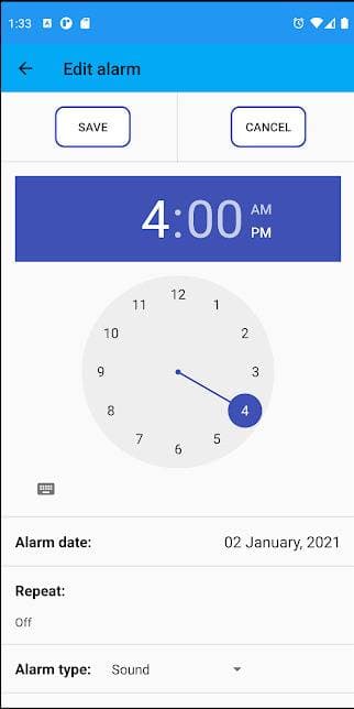Скриншот 1 — Shake Alarm Clock