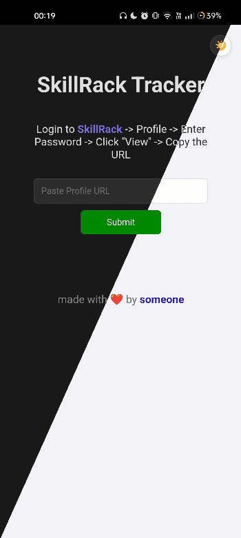 Скриншот 1 — SkillRack Tracker