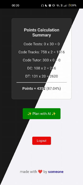 Скриншот 3 — SkillRack Tracker