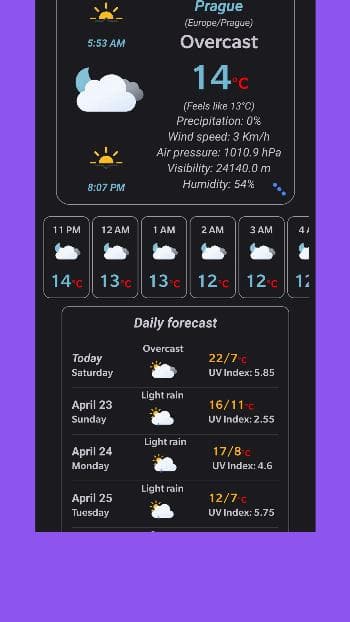 Скриншот 3 — Weather