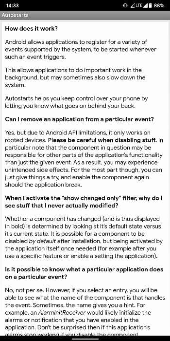 Скриншот 3 — Autostarts - Block apps from starting automaticall