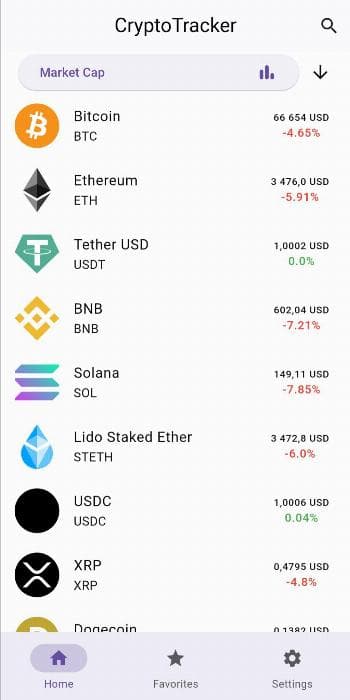 Скриншот 4 — CryptoTracker
