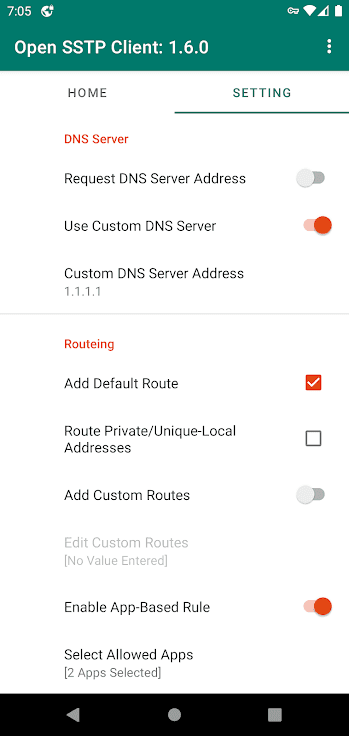Скриншот 3 — Open SSTP Client