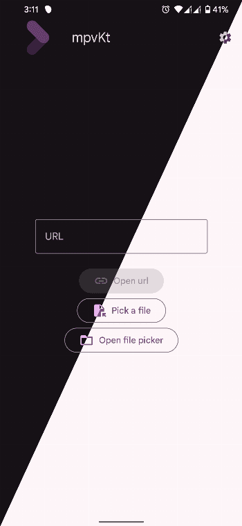 Скриншот 1 — mpvKt: MPV based media player
