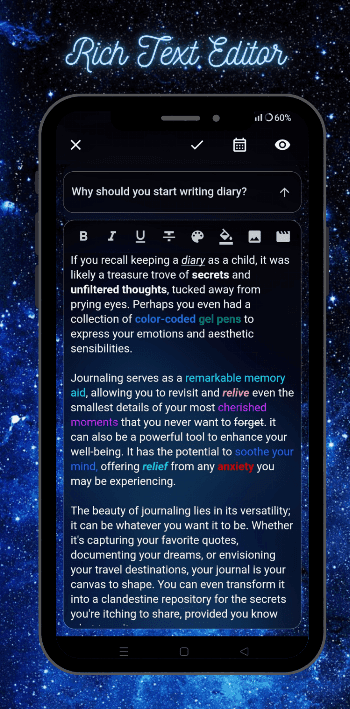 Скриншот 1 — Diary Vault