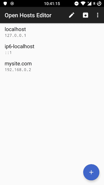 Скриншот 1 — Open Hosts Editor