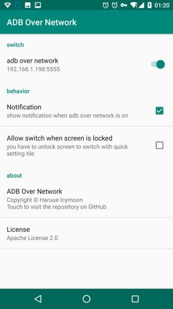 Скриншот 1 — ADB Over Network