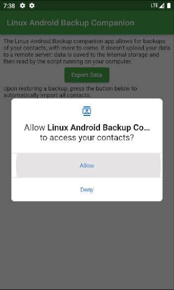 Скриншот 2 — Open Android Backup Companion