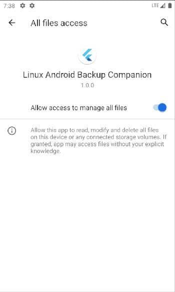 Скриншот 4 — Open Android Backup Companion