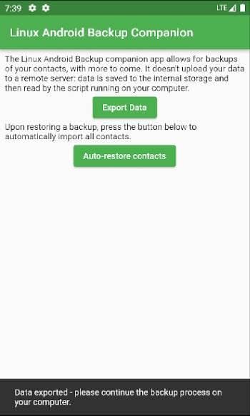 Скриншот 6 — Open Android Backup Companion