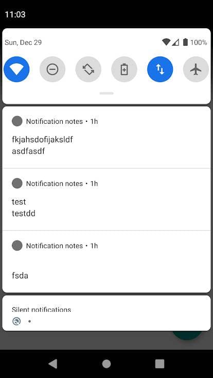 Скриншот 2 — Notification notes