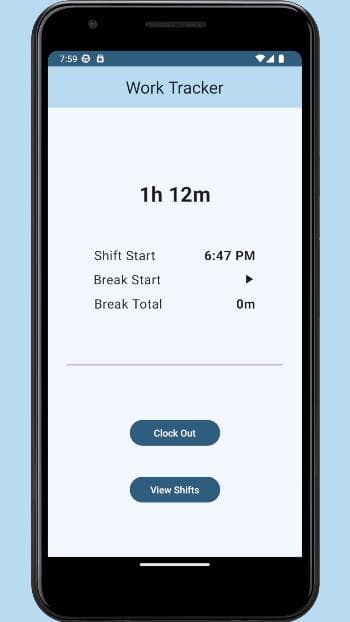 Скриншот 1 — Work Tracker