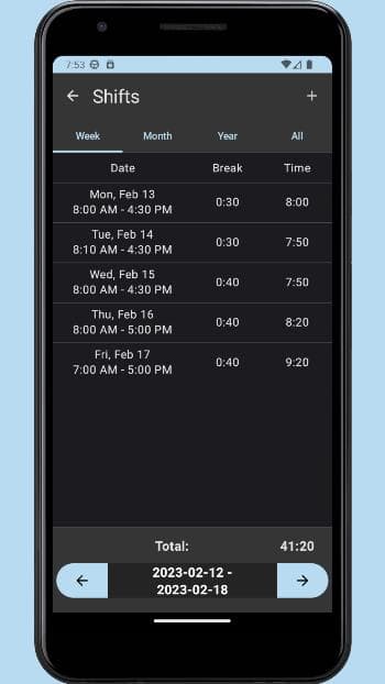 Скриншот 5 — Work Tracker