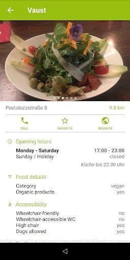 Скриншот 1 — Berlin-Vegan