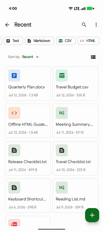 Скриншот 2 — Fossify Documents Beta