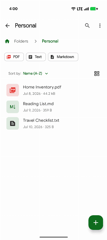 Скриншот 3 — Fossify Documents Beta